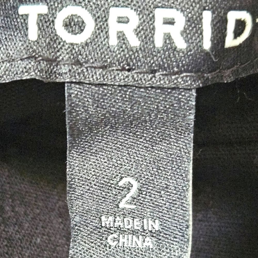 TORRID MAXI SWISS DOT Ruffle Hi-Lo Skirt Deep Black Plus Size 2 - Picture 11 of 16
